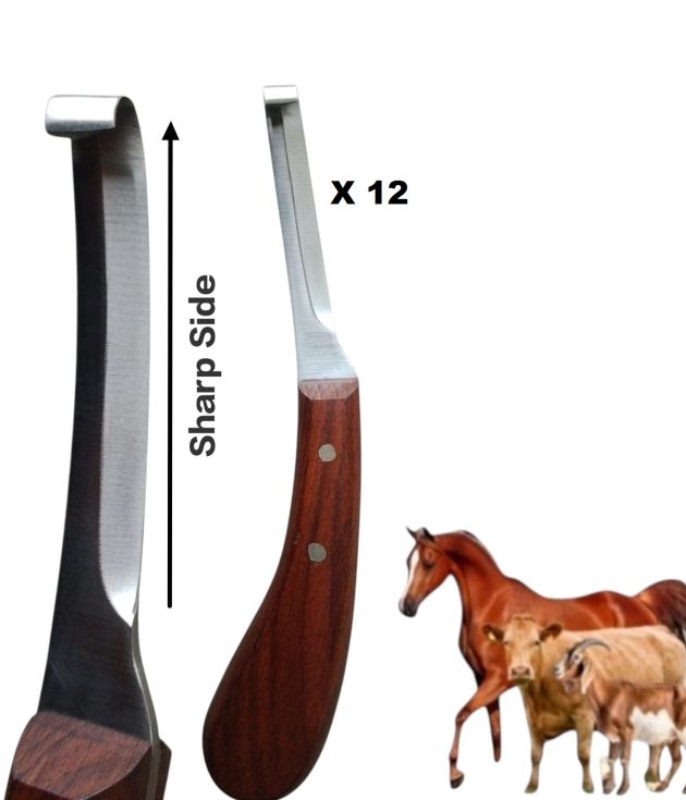 Professional Hoof Trimming Knife Heavy Duty Veterinary Tool Cow Cattle Horse Sheep