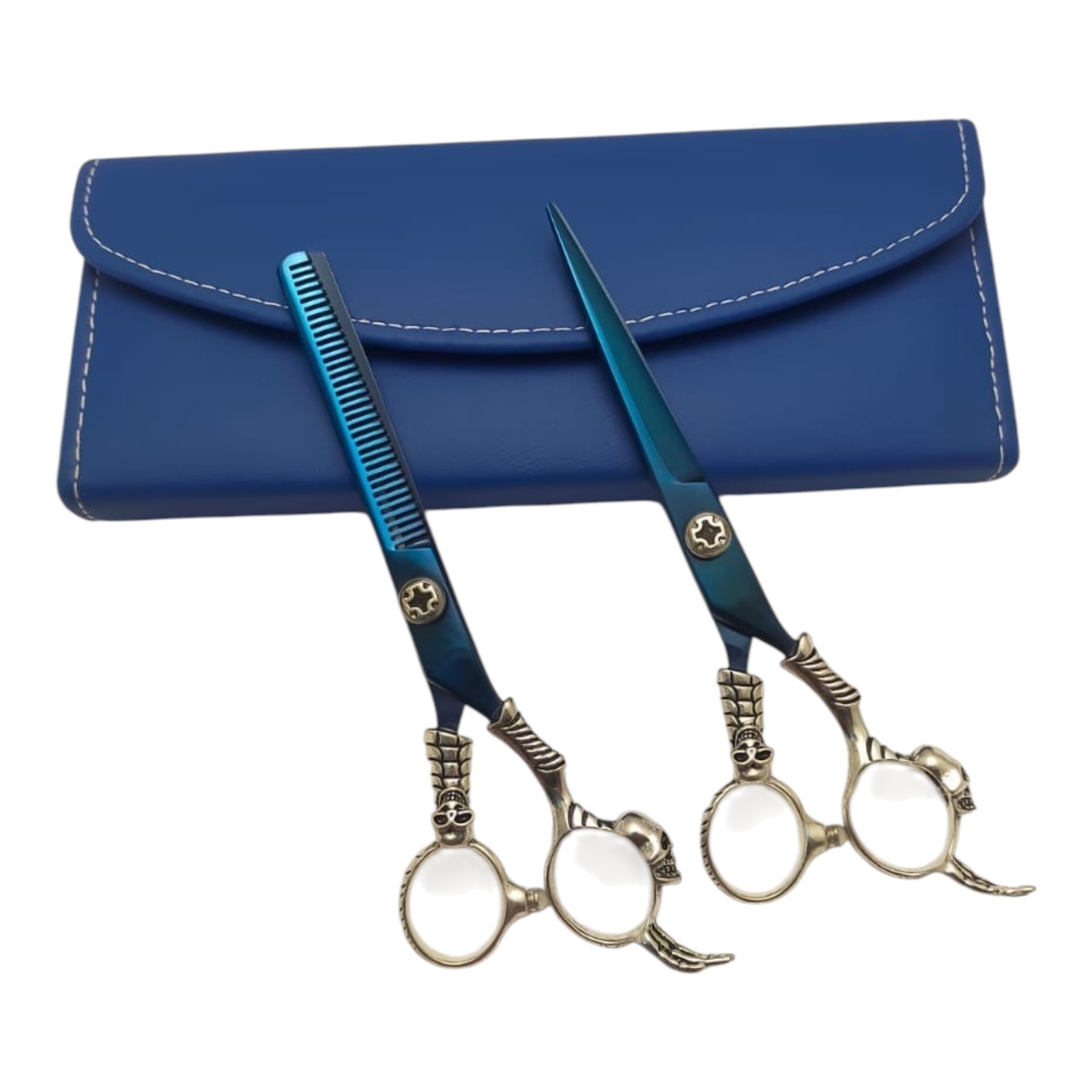 Professional 2-Piece Hair Cutting & Thinning Scissor Set Premium 440C Stainless Steel Barber Shears - Image 3