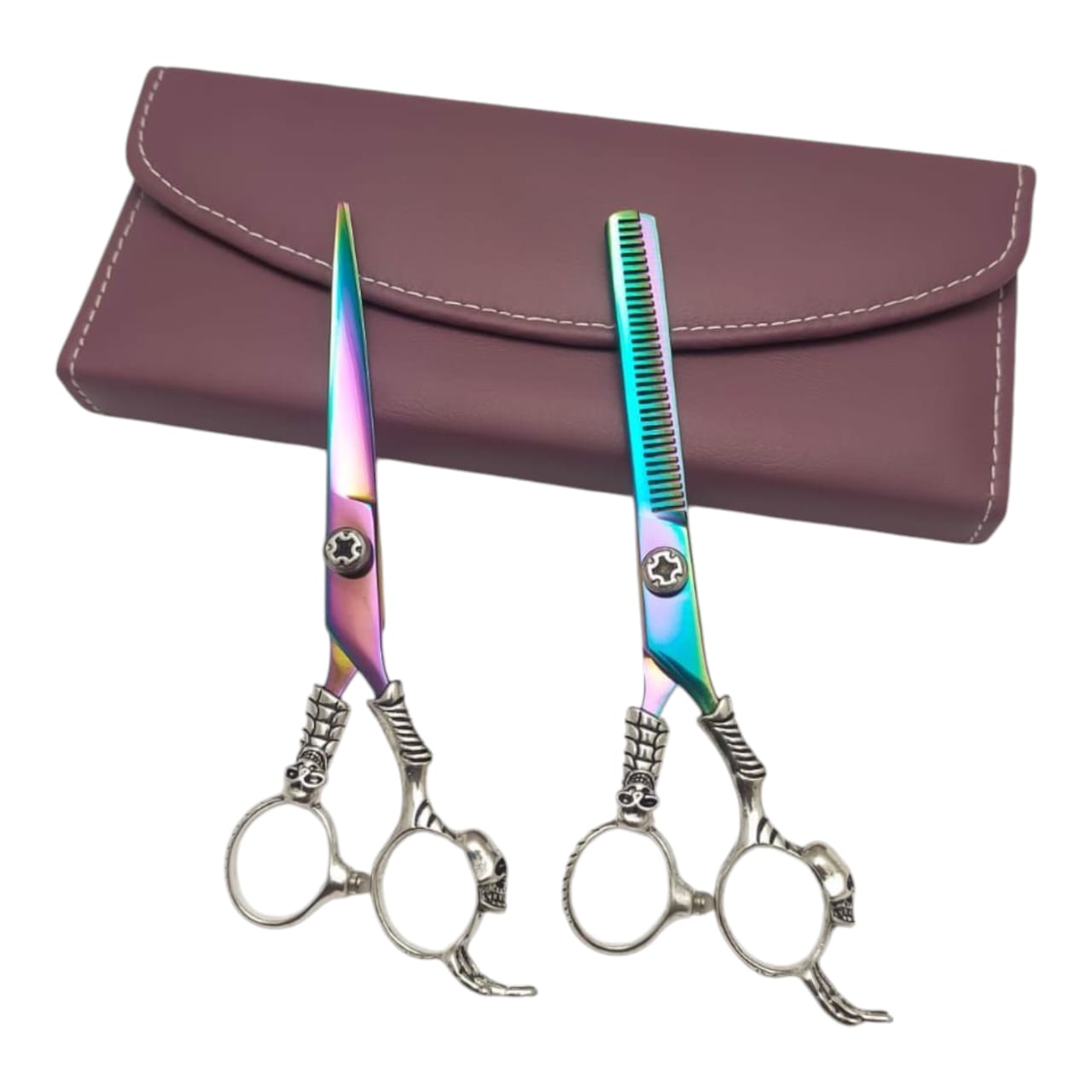 Professional 2-Piece Hair Cutting & Thinning Scissor Set Premium 440C Stainless Steel Barber Shears - Image 6