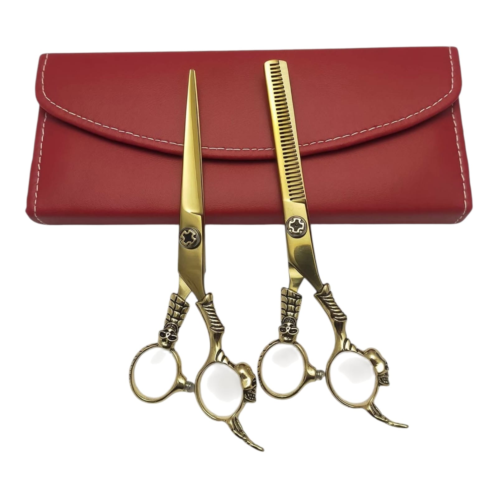Professional 2-Piece Hair Cutting & Thinning Scissor Set Premium 440C Stainless Steel Barber Shears - Image 6