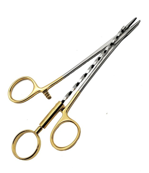 Professional Corwin Hegar 7" Manual Wire Twisting Forceps Gold Plated Handles Surgical Orthopedic Wire Twister