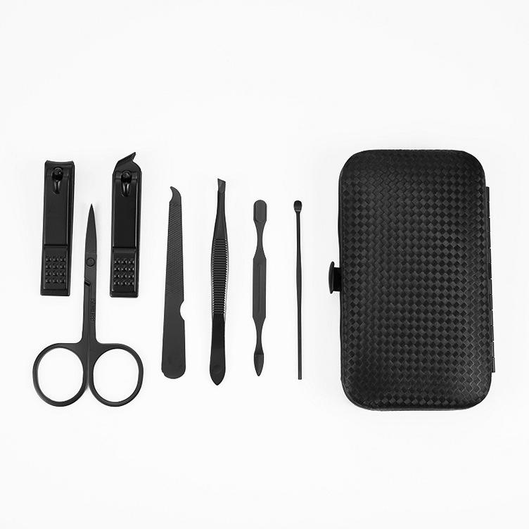 Custom Logo Stainless Steel Professional Portable Nail Care Kit with 7-in-1 Nail Clipper for Travel Use - Image 3