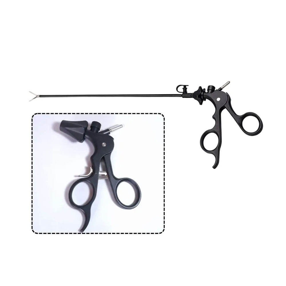 Laser Surgical Professional Laparoscopic Monopolar Grasping Forceps Fenestrated Jaw Electrosurgical Laparoscopy Instrument CE ISO 9001 ISO 13485 Certified - Image 3