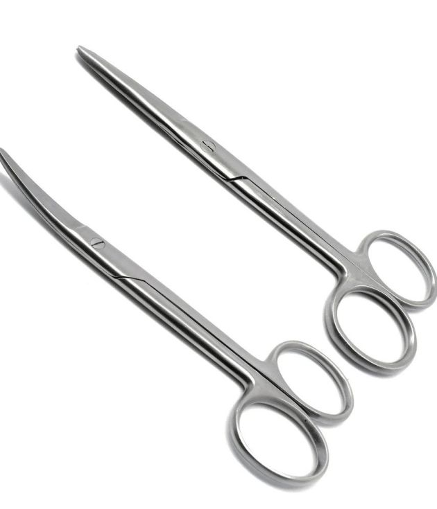 High Quality J2 Japanese Stainless Steel Manual Mayo Dissecting Scissors Curved Gynecological Surgical Instrument