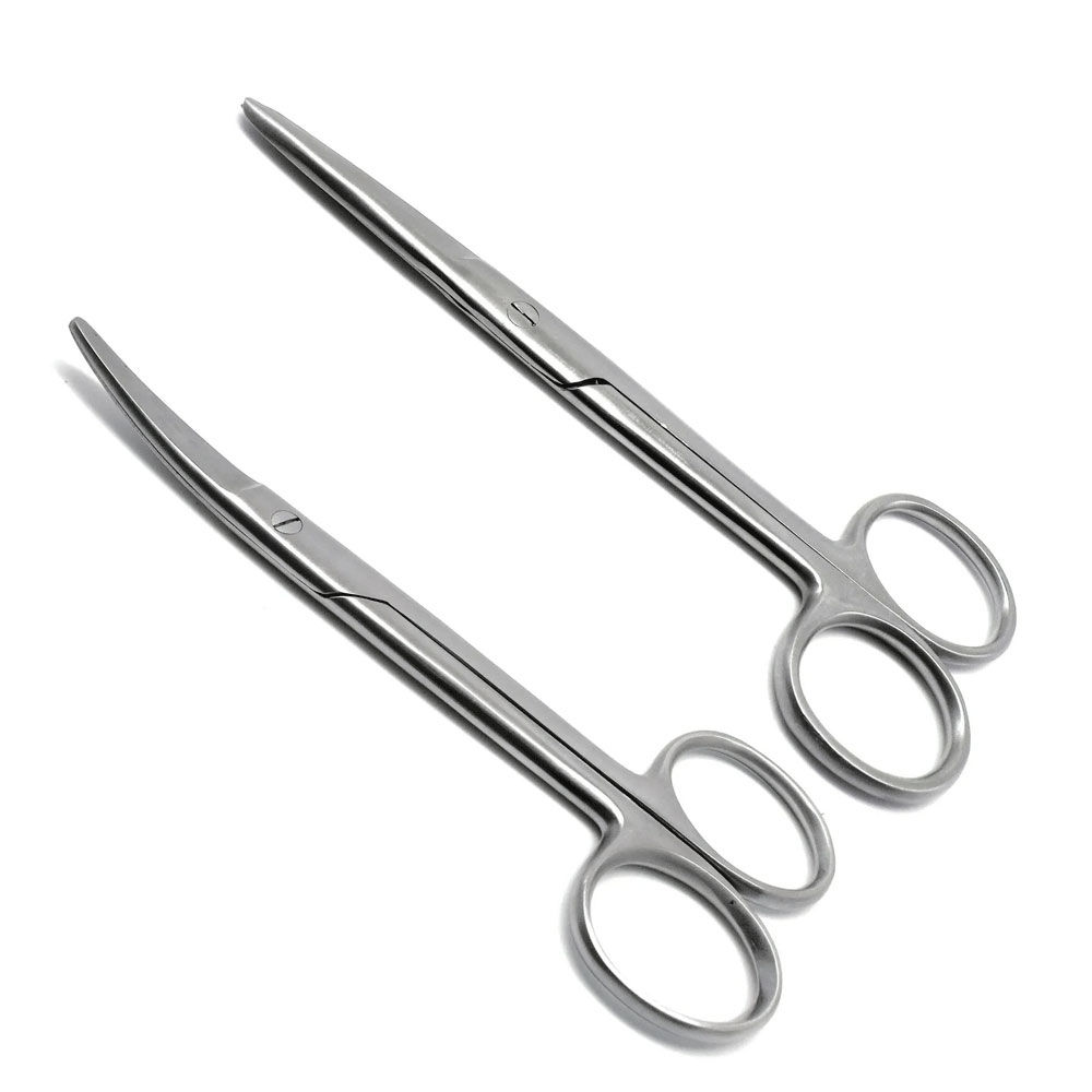 High Quality J2 Japanese Stainless Steel Manual Mayo Dissecting Scissors Curved Gynecological Surgical Instrument