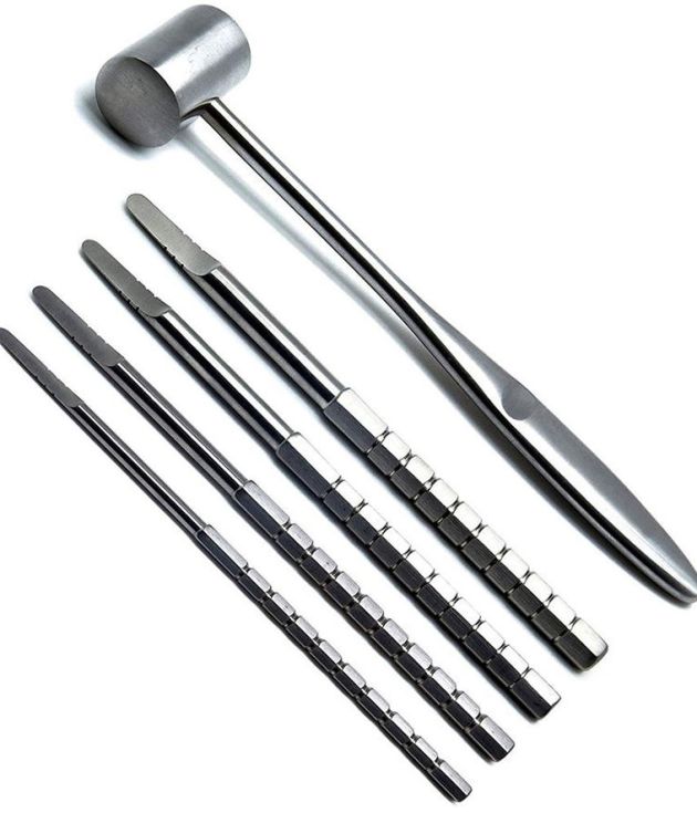 Manual Dental Ridge Chisels Mallet Bone Splitting Periodontal Implant Stainless Steel Instruments
