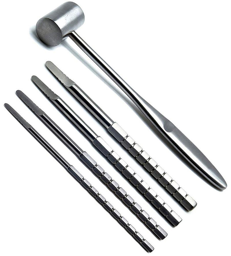 Manual Dental Ridge Chisels Mallet Bone Splitting Periodontal Implant Stainless Steel Instruments