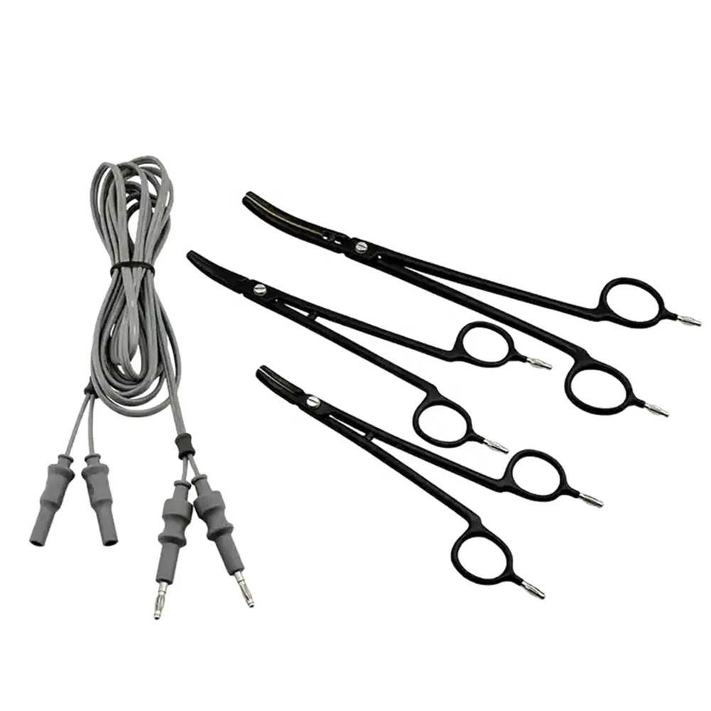 Laser Surgical Professional Bipolar Non-Stick Artery Vessel Sealer Forceps 6.5" Black Coated Electrosurgical Forceps with 3 Meter Cable Wire CE ISO 9001 ISO 13485 Certified - Image 2