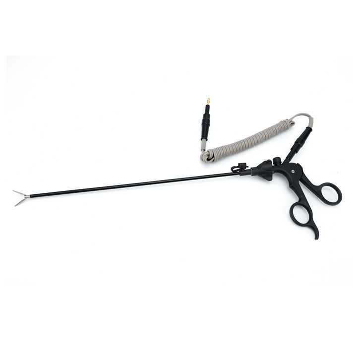 QNQ Microsurgery Equipment Reusable Plastic Steel Laparoscopy Instruments Manual Powered Curved Scissors Grasper Maryland CE - Image 5
