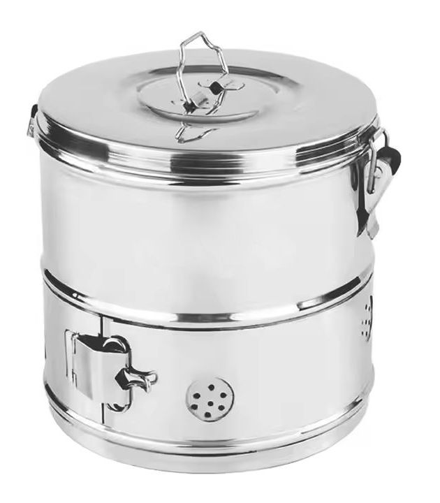 Laser Surgical Professional Stainless Steel Surgical Dressing Sterilization Drum Autoclave Jar Medical Sterilization Container CE ISO 9001 ISO 13485 Certified