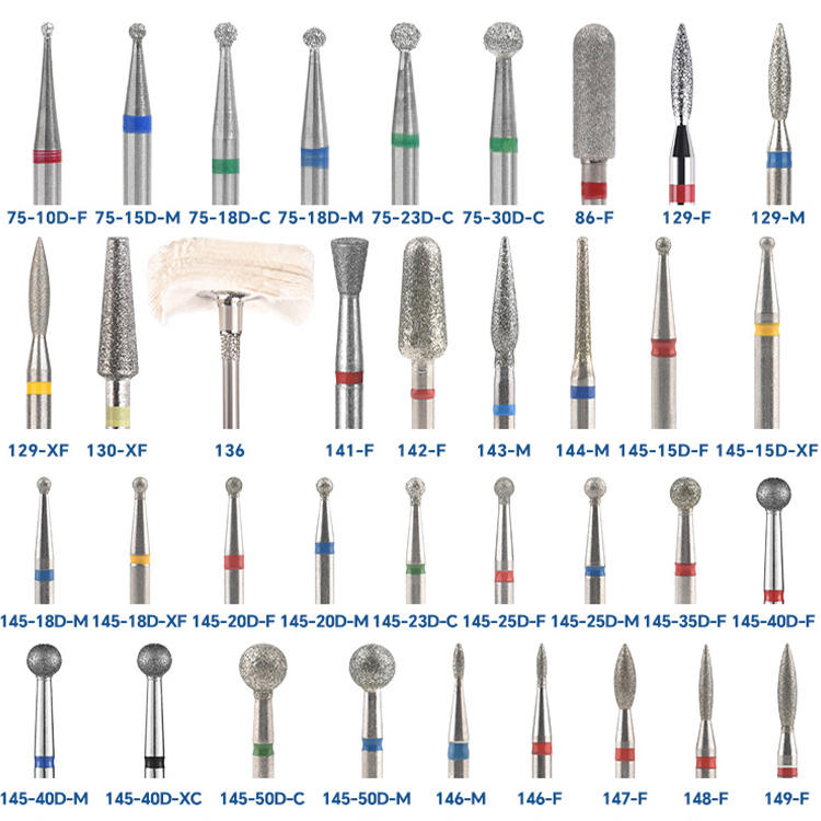 Professional Stainless Steel Diamond Nail Drill Bits (3/32" Shank) - Manicure & Pedicure Cuticle Cleaning, Dead Skin Removal & Polish Bits (CE & ISO 9001 / ISO 13485 Certified) - Image 5