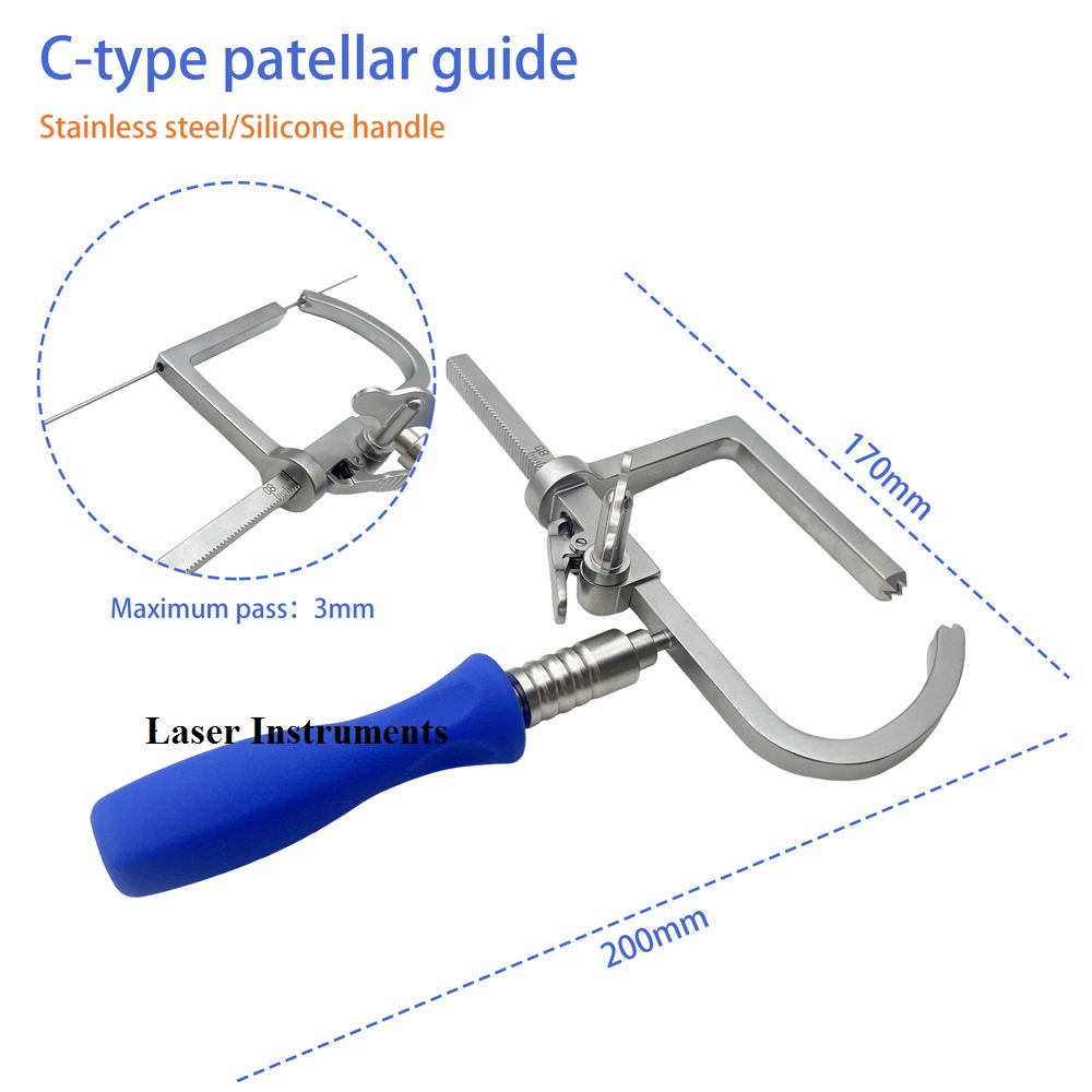 Orthopedic Adjustable C-type Drill Guide Patellar Orthopedic Ligament Positioning Guide Instrument - Image 2