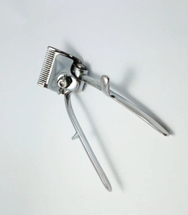 Professional Manual Hair Clipper Vintage Mechanical Stainless Steel Hand Trimmer Barber Grooming Tools