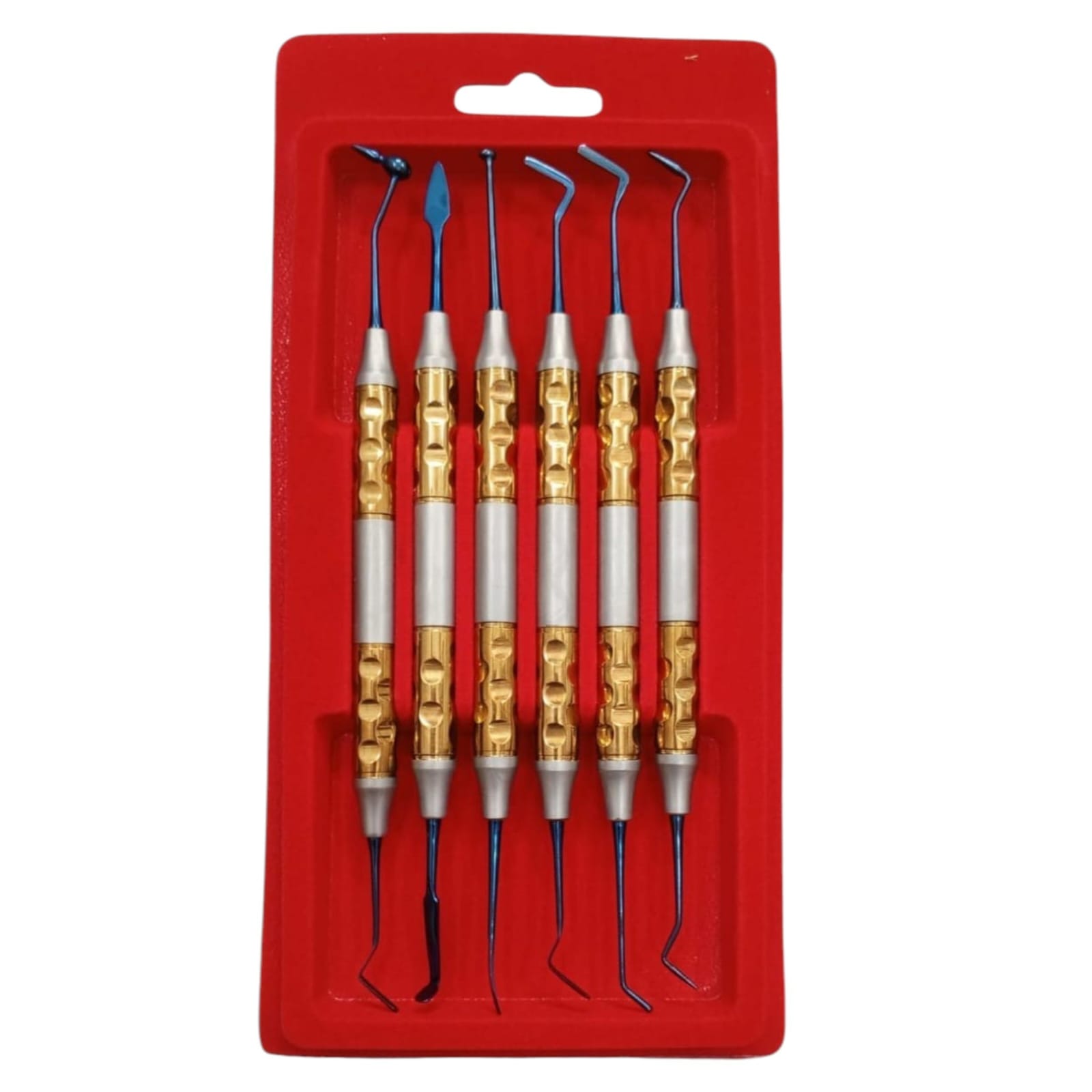 Hu-Friedy Style Gracey Universal Dental Scalers Curettes Set Titanium Coated Stainless Steel Periodontal Kit 7 Pcs Set CE & ISO 9001 ISO 13485 - Image 3