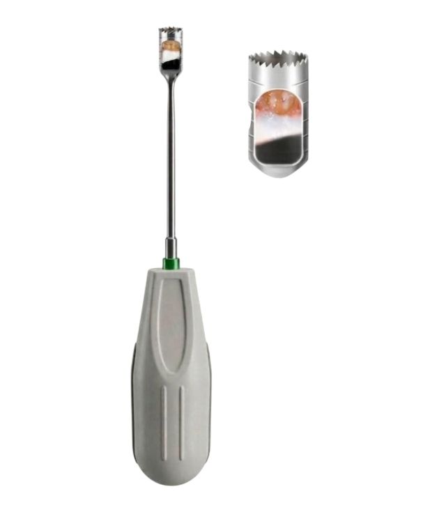Professional Manual Dental Trephine Drill / Bone Trephine Bur Elevator - Premium Stainless Steel Implant & Bone Harvesting Instrument (CE & ISO 9001 / ISO 13485 Certified)