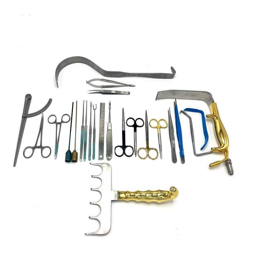 Medical Surgical Plastic Abdominoplasty Tummy Tuck Instruments Set Stainless Steel Manual Durable High-quality Box Surtechs